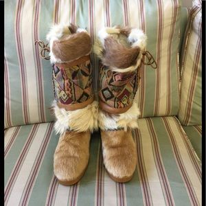 Tecnica Fur, Leather & Fabric Boots.